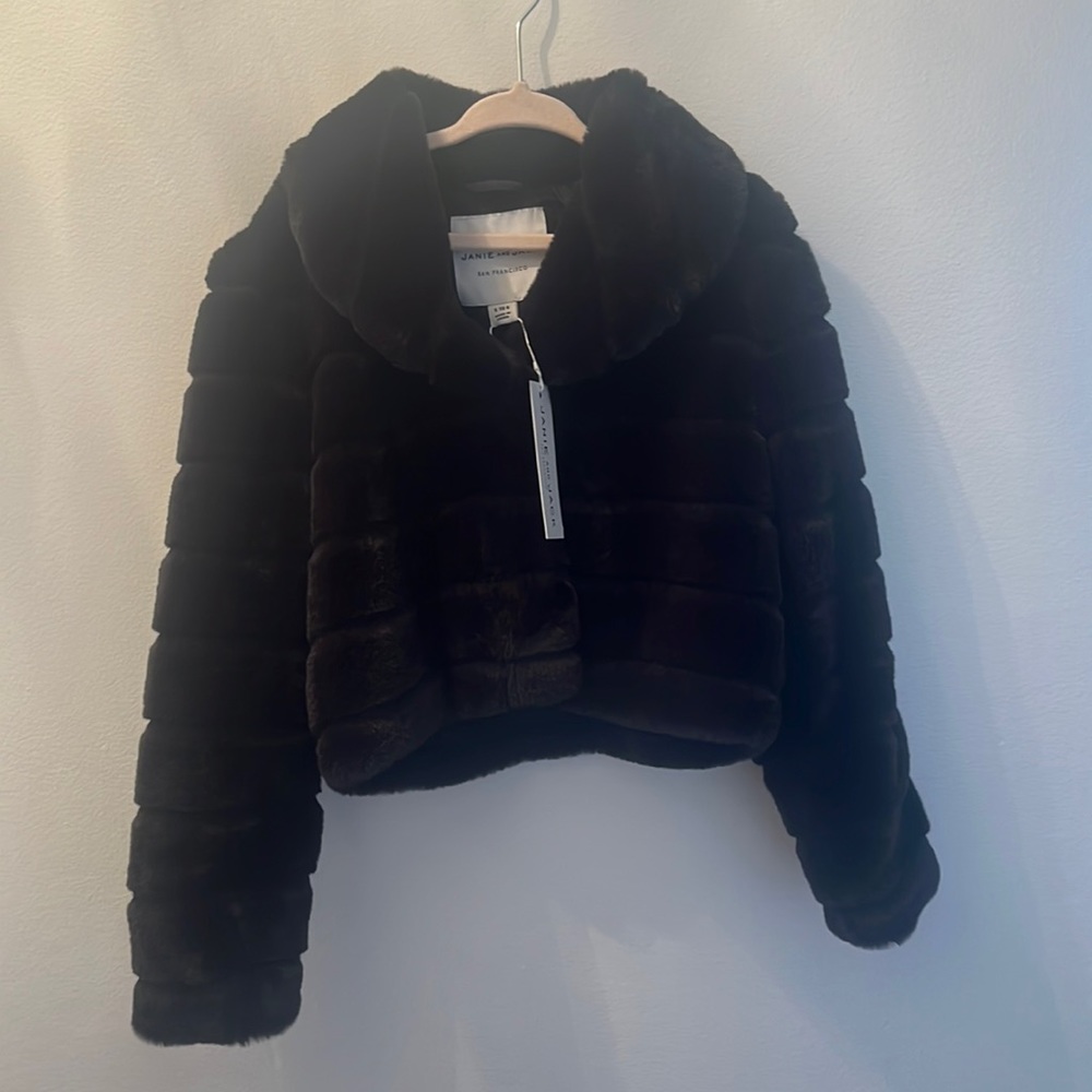 Janie and Jack fur coat